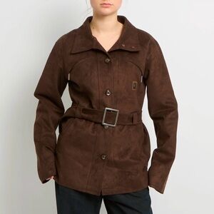 Emporio Armani Brown Suede Jacket